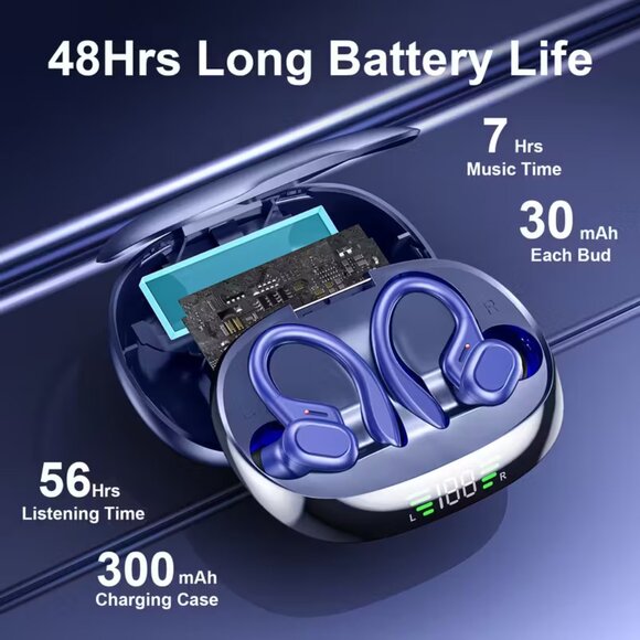 Red Wireless Earbuds - New - Picture 5 of 7